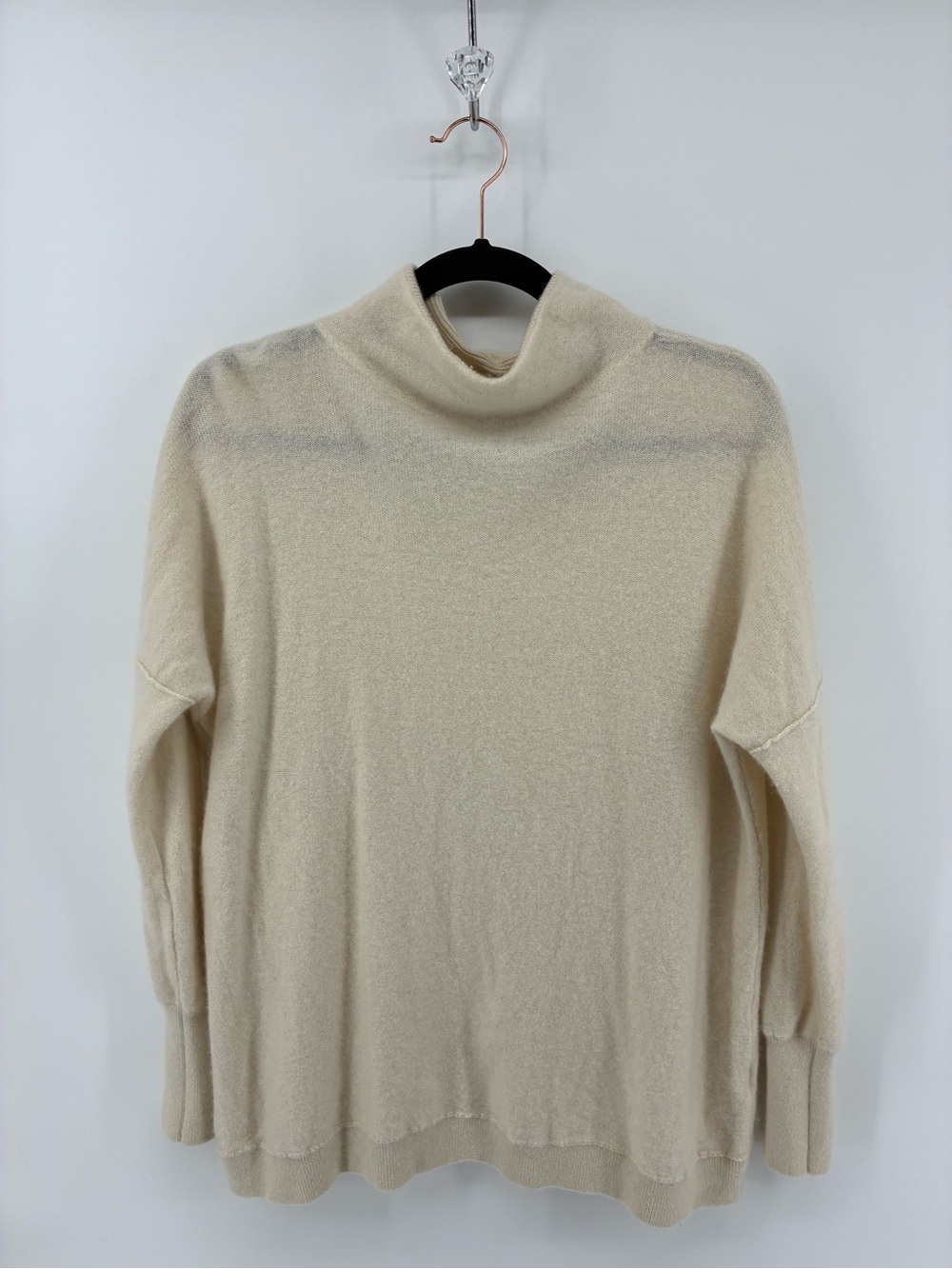 Free People Cozy Cream Turtleneck Sweater